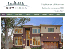 Tablet Screenshot of cityhomesofhouston.com